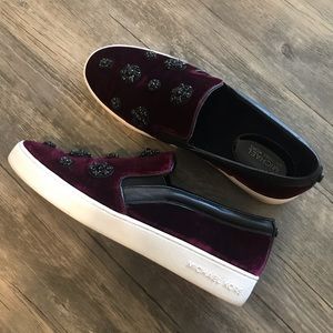 Michael Kors Velvet Embellished Sneaker